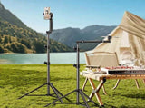 Flooring Phone Tripod with Swan Neck Arm Includes Phone Clamp & Selfie Remote, Multi-Angle V1107-CS-SJZBZJ