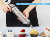 Whipped Cream Maker - Garnishing Syringe - Nozzle Set - Cake Decorating - Stainless Steel Nozzles V1189-WXF-260203-00442