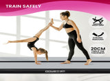 Powertrain Airtrack 20cm Thick 6m x 2m Inflatable Gymnastics Tumbling Mat Air Track - Black IFM-0602-GYBK