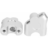 Sturdy Heavy Duty Universal 22mm Motorcycle Handlebar Riser Clamp Adapter, Chrome, Made of Aluminum, V1189-LC-QP-00044