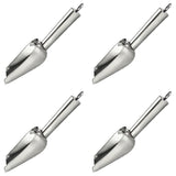 Mini Canister Scoop Set of 4, Stainless Steel Small Candy Ice Scoop for Home Bar Buffet Wedding, V1370-AZ4-13243