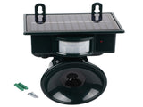 Solar Powered PIR Motion Sensor Ultrasonic Pest Repeller Bird Dog Cat Fox Mouse Chaser V1294-YM0901-JYA03136