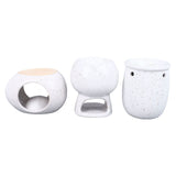 3Pcs Ceramic Tealight Candle Holder Oil Burner Wax Melt Oil Burner for Home Bedroom Decor Christmas V1294-YM0710-3115230111811