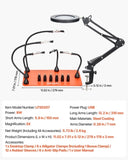 VEVOR Magnetic Helping Hands Soldering Station 3X LED Magnifying Lamp 5 Arms V952-FZSHJZ5GFZS66QYKI001V9