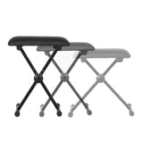 Alpha Piano Stool Adjustable Height Keyboard Seat Portable Bench Chair Black EK-STOOL-B01