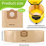 Vacuum Cleaner Bags, 20 Pack Upright Vacuum Cleaner Bags, Paper Filter Bags, For Karcher 6.959-130.0 V1188-MS-227-2795