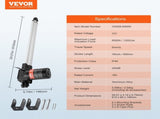Linear 12V, 16 Inch Heavy Duty 1320lbs/6000N Linear, 0.19"/s Linear Motion V952-ZXXXZXQ16INCQT0AUV9