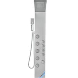 Shower Panel System, 4 Shower Modes Shower Panel Tower, Rainfall, Waterfall, 5 Full Body Massage V952-FTYS4CS2MSDPNYC1QV0