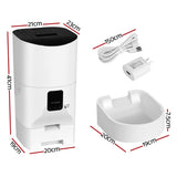 i.Pet Automatic Pet Feeder 9L Wifi Auto Dog Cat Feeder Smart Food Dispenser Timer PET-FEEDER-9L-WIFI-WH