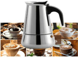 Glass&Bottle ,Stainless Steel Stovetop Coffee Maker Pot For Induction Electric Ceramic Stove V1369-AZ3-W-17691