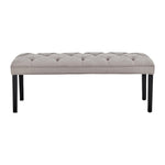 Cate Button-Tufted Upholstered Bench by Sarantino - Light Grey BCH-438-LGY