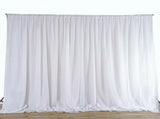 3mx6m 10ft Silk White Backdrop Drapes Curtain Wedding Ceremony Party Home Window Decor V767-XJJ175-V1