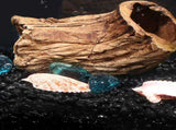 Black Glass Fish Tank Rocks Aquarium Gravel Polished Stones Durable Decorative Texture V1369-AZ3-W-13186
