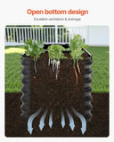 Metal Raised Garden Bed, 8 x 2 x 2 ft Outdoor Galvanized Box, with Open Bottom, Large Oval V952-JSYHZZCTYXSH1MOSLV0