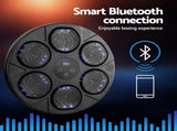 Everfit Music Boxing Machine Bluetooth Wall-Mounted Punch Target with LED Display & Gloves BOXING-A-MUSIC-TS-BK