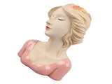 Modern Ceramic Face Vases Decorative Modern Style Shy Girl Flower Lady Head Vase for Unisex Plants V1294-YM0706-3115230067213