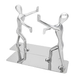 1 Pair Kung Fu People Shape Bookends Students Book Stand for School Home Table Decoration V1294-YM0727-JY12725