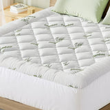 Giselle Bedding 5cm Pillowtop Mattress Topper 1000GSM Thick Soft Bamboo Cooling Pad for Back Pain TOPPER-BAM-5-K