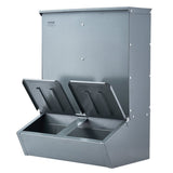 VEVOR Hog Feeder 3.7 Bushel Metal Double Door Pig Feeder Feeding up to 8 Hogs V952-SCWSQLMZWSQ2L3DL0V0