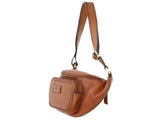 Pierre Cardin Women Sling Bum Bag Leather Crossbody Shoulder Travel Chest - Cognac V563-PC3455-COGNAC