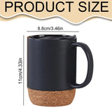 Coffee Travel Mug, Leak-Resistant Spill Proof Coffee Tumbler, Ceramic Mug, Microwave and Dishwasher V1366-AZ2-W-23995