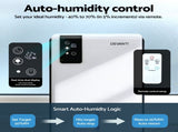 DEVANTI 2000ml Portable Dehumidifier Moisture Absorber Home Bedroom Quiet Remote DH-2800B-WH