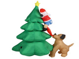 Dog Bite Old Man's Christmas Tree LED Growing Inflatable Christmas Tree for Outdoor Grden Yard AU V1294-YM3115220106313-0421