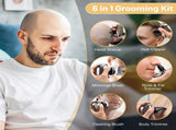 Men'S Electric Shaver Rechargeable Shaver Cordless Shaver Bald Men Shaver - Silver - Size SET V1106-111-87661-SLR-SET