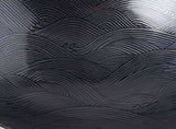 Ramen Bowl 24.5cm Black Wave Glaze V637-C0492