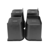 4 Pcs 8in Trapezoid Heavy Duty Bed Chair Risers Feet Leg Lift Furniture Extra Raisers Stand V1294-YM0901-3114230085611