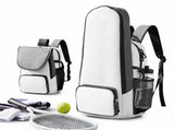 Everfit Tennis Racket Bag Foldable Backpack Racket Pocket Shoe Compartment TRB-A-BAG-WH