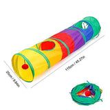 32Pcs Cat Toys Kitten Interactive Pet Toys Assortments,Foldable Rainbow Tunnel,Cat Feather Teaser V1369-AZ3-W-22352