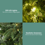 Christabelle 1.8m Prelit Everglow Fir Christmas Tree with 300 LED Lights CMT-LED-H03-6FT