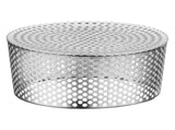 Plated Stainless Steel Floor Drain Cover, and -Resistant for Garage, Courtyard, and Outdoor Use V1369-AZ3-W-12206