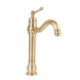 Single Handle Single Hole Vessel Sink Faucet Swivel Bathroom Faucet Hot and Cold Water Tap with 2 V1294-YM0901-3112250016211