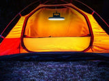 2PCS Portable Camping Fan with LED Lantern USB Rechargeable Waterproof Tent Fan with Hanging Hook V1192-AZ-W-11349