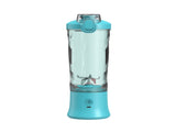 Blue Portable Blender 600ml Personal Smoothie Maker USB Rechargeable Juicer Cup with 6 Stainless V888-ELOSUNG40417