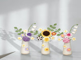 Simulation Woolen Flower Handmade Knitting Artificial Flower Crochet Knitted Flower with Ceramic V1294-YM0706-231120HL02-5