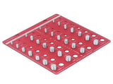 Nut and Bolt Thread Checker 7.9x7.9in Identifier Aluminium Alloy Easy Operation Accurate Ruler V1294-YM0710-3114230164011