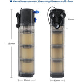 Aquarium Internal Filter Adjustable 3 In 1 Pump For 100-300L Freshwater Or Saltwater V1188-MS-227-2347