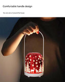 Portable Christmas LED Lantern - Dimmable, 3 Color Temps, 5200mAh Battery & Memory Function V888-ELOSUNG35804