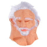 Realistic Old Man mask for Party with Integrated Wig Comfortable Fit Multi Size V1370-AZ4-18261