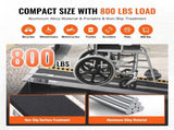 Portable Wheelchair Ramp, 183 cm 363 kg Capacity, Non-Slip Aluminum Folding Threshold Ramp, Foldable V952-ZDKMJPD72YC1JQ8CRV0