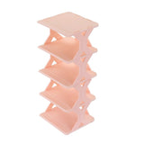Shoe Rack for Closet - Corner Shoe Organizer Stackable Small Shoe Cabinet for Entryway - Plastic V1366-AZ2-W-12002