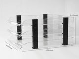 Desk File Letter Tray Layered Classified Documents Rack Acrylic Office Storage Rack Transparent 3 V1294-YM0626-3117220312914