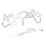 Party Neon Sign USB Powered Highly Transparent Acrylic Backsheet LED Neon Light Wall Sign for V1294-YM0706-3119230136611