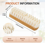 Suede Shoe Brush, Rubber Polish Eraser with Soft Bristle Brush for Suede Cleaner and Nubuck Brush V1258-DP02-F-12