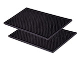 Bar Mat PVC Heat Insulation Drain Pad Black Bar Countertop Spill Mat for Bar Kitchen Restaurant V1294-YM0703-3118230031111