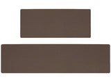 Brown Non-Slip Kitchen Mats , Easy Clean Stain Resistant Kitchen Rugs for Sink, Laundry, V1188-MS-525-006
