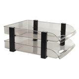 Desk File Letter Tray Layered Classified Documents Rack Acrylic Office Storage Rack Dark Black 2 V1294-YM0626-3117220312911